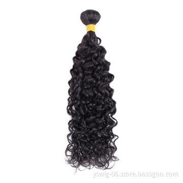 Water Wave Hair Weaving Unprocessed Peruvian Virgin Cuticle Aligned Extensions Wholesale Single Bundle Peruvian Hair